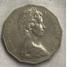 AUSTRALIA 1973 . FIFTY 50 CENTS COIN . COAT OF ARMS